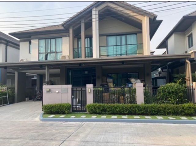 ให้เช่าบ้านเดี่ยว 2 ชั้น โครงการบางกอก บูเลอวาร์ด พระราม9 ใกล้โรงเรียน นานาชาติไบรท์ ตัน เขต สะพานสูง เฟอร์นิเจอร์พร้อม