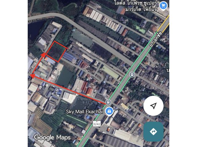 ขายที่ดิน 4ไร่2งาน ซอยกลิ่นสุวรรณ ถนนเอกชัย