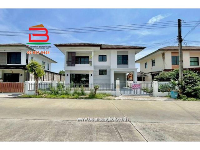 บ้านเดี่ยว หมู่บ้าน พฤกษาวิลเลจ 21 (ดีไลท์) ลำลูกกา คลอง4 เนื้อที่ 50.3 ตรว. ถ.ลำลูกกา ต.ลาดสวาย อ.ลำลูกกา จ.ปทุมธานี