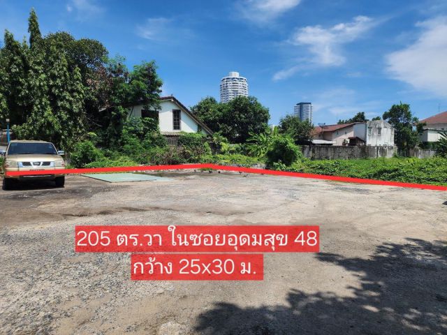 ขายที่ดิน 205 ตร.วา ในซอยอุดมสุข 48