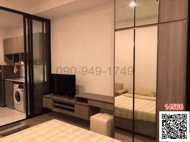 เช่า คอนโด KnightsBridge Prime อ่อนนุช ใกล้รถไฟฟ้า BTS อ่อนนุช  14568 ขนาด 23.3 ตรม. ชั้น 33 1 ห้องนอน 1 ห้องน้ำ  เฟอร์น