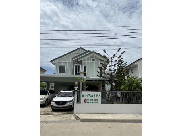 ขายบ้านเดี่ยว 2 ชั้น หมู่บ้าน Villaggio 2 ศรีนครินท์-บางนา อยู่ใกล้เมกาบางนา ทางด่วน โทร 090-262-9151