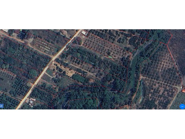ที่ดินสวนผสมเขาสอยดาวหน้าถนนหลังติดคลองพระสะทิงสวยมาก 5 ไร่ 36 ตร.วา ไร่ละ 4แสน