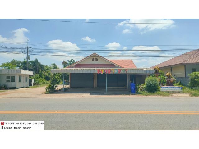 ️ขายที่ดินพร้อมบ้าน โรงเหล็ก ร้านค้า ที่ดินติดถนนเส้นหลัก ใกล้นิคม หลังติดคลอง