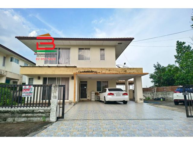 บ้านเดี่ยว หมู่บ้าน สัมมากร-นิมิตใหม่ เนื้อที่ 84 ตรว. ซอยนิมิตใหม่ 34 ถนนนิมิตใหม่ แขวงสามวาตะวันออก เขตมีนบุรี กรุงเทพ