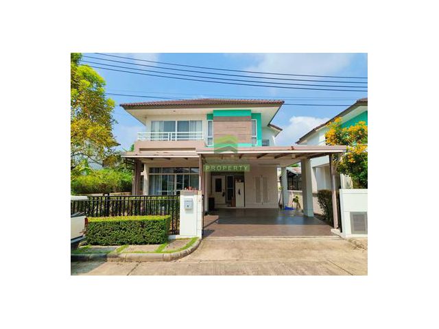 ขายบ้านเดี่ยว สไตล์โมเดิร์น เทรนดี้ธารา ร่มเกล้า เนื้อที่ 57.60 ตร.ว ทำเลดี ติดถนนร่มเกล้า บ้านพร้อมอยู่ ราคาต่อรองได้