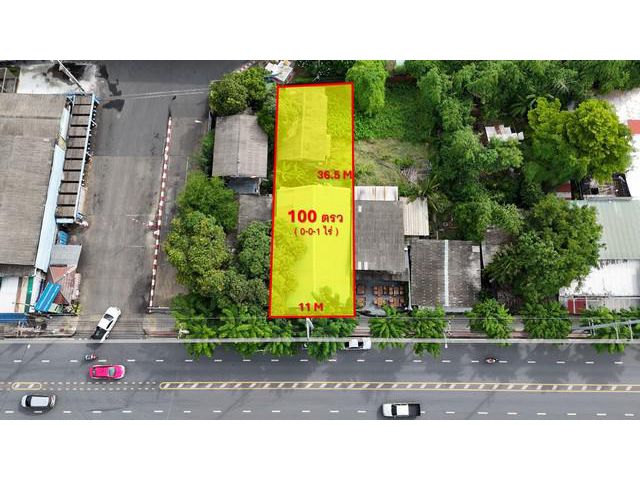 ขายที่ดินประชาอุทิศ ตรงข้ามตลาด ใกล้ห้างสรรพสินค้า ใกล้ทางด่วน