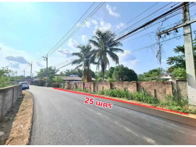 ขายที่ดินติดถนนใกล้ตลาดเทศบาลหางดงเยื้องศูนย์การเรียนรู้