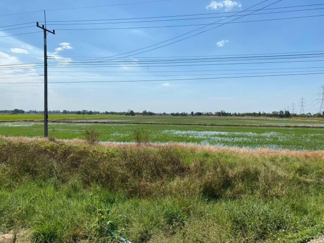 ขายที่ดินแปลงใหญ่ ติดถนนปทุมธานี อยุธยา ทำโรงงาน