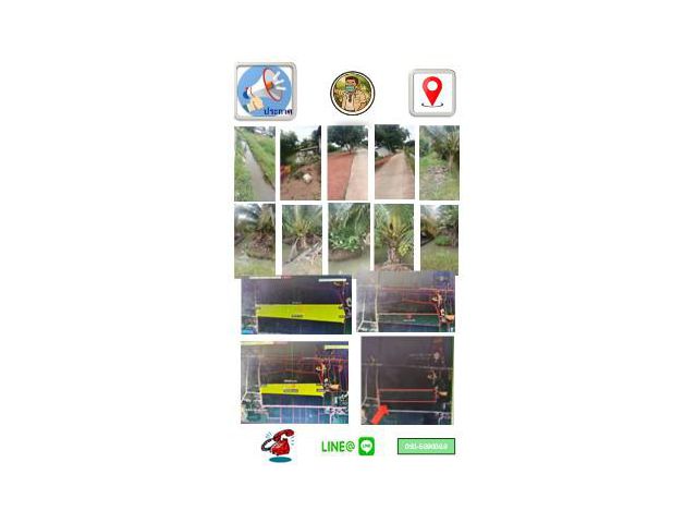 ขายที่ดินสวนมะพร้าวใกล้ถนนเส้นหลักเพียง 25 เมตรพิกัด ต.เตาปูน