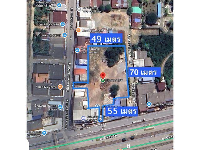 ขายที่ดิน ติดถนนมิตรภาพ หลังโลตัสโกเฟรช กลางดง