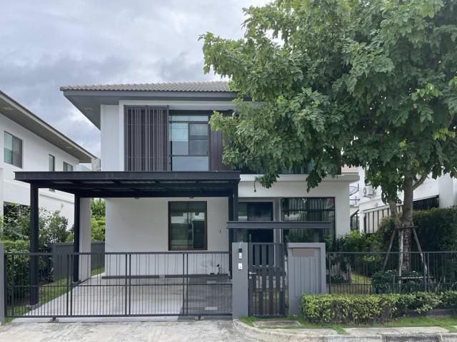 ให้เช่าบ้านเดี่ยว 2ชั้น หมู่บ้านมัณฑนา อ่อนนุช วงแหวน 3 ใกล้เมกกะบางนา และ สนามบินสุวรรณภูมิ ตกแต่งครบ