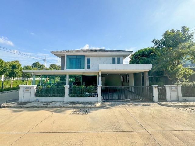 ขายบ้านเดี่ยวหลังมุม เพอร์เฟคเพลส รังสิต-ทางด่วนบางพูน บ้านสวยพร้อมอยู่ ธัญบุรี จ.ปทุมธานี.