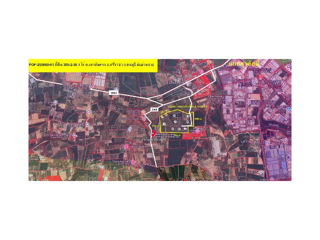 POP-250668-01 ที่ดิน 305-2-36.1 ไร่ ต.เขาคันทรง อ.ศรีราชา จ.ชลบุรี ผังม่วงลาย