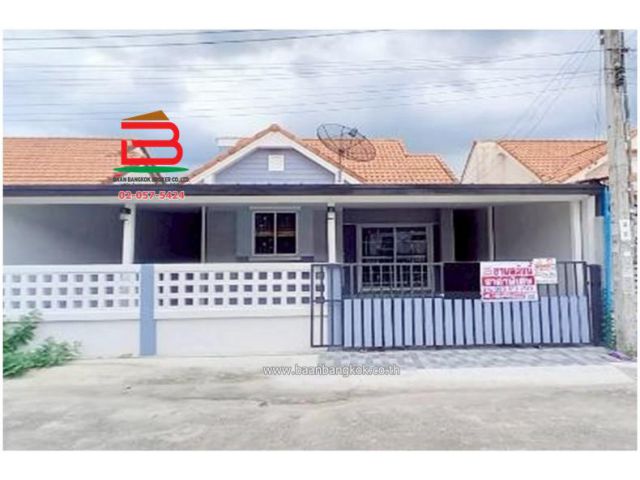 บ้านเดี่ยว 1 ชั้น หมู่บ้าน นันทวัน 10 เนื้อที่ 34.9 ตรว. (ซอยเลียบวารี 37) ถนนสุวินทวงศ์-หนองจอก แขวงโคกแฝด เขตหนองจอก