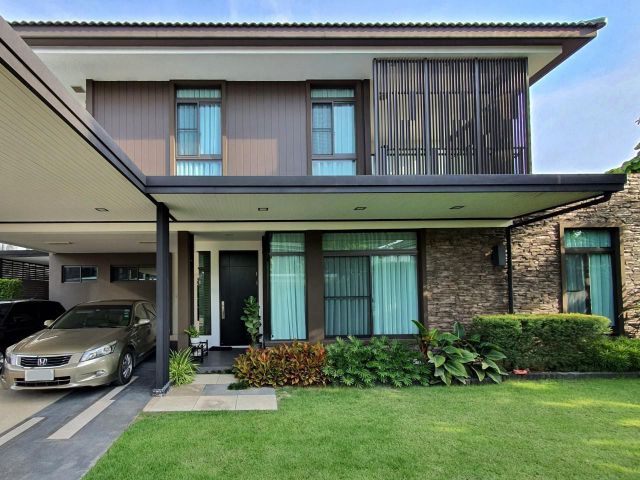 บ้านเดี่ยว ให้เช่า  สายไหม มบ.มัณฑนา เลค วัชรพล 4ห้องนอน 6ห้องน้ำ