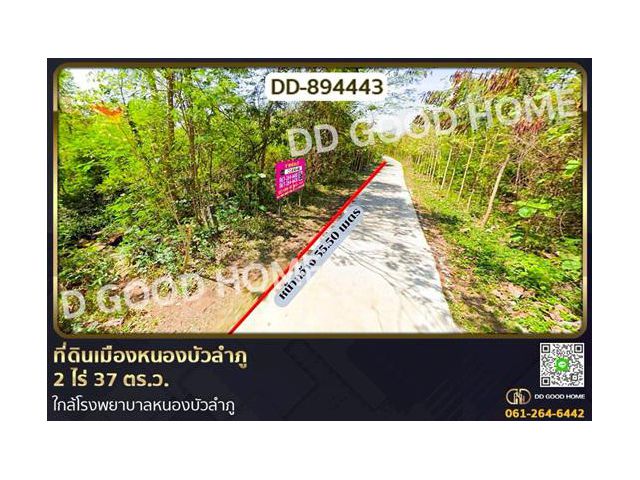 DD-894443 ที่ดินเมืองหนองบัวลำภู 2 ไร่ 37 ตร.ว. ใกล้โรงพยาบาลหนองบัวลำภู