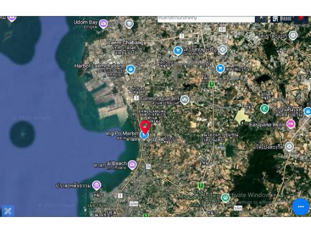 ขายที่ดิน เปล่า โรงโป๊ะ บางละมุง โซนชุมชน ผังเมืองสีส้ม