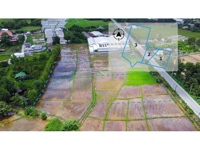 C778 ขายที่ดิน ดอยสะเก็ด ที่นา 6 ไร่ ต.เชิงดอย ติดถนนบ่อสร้าง-ดอยสะเก็ด| Land in Doi Saket Lot Size 6 rai for Sale