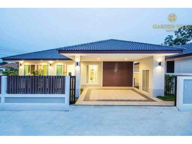 H746 ให้เช่าบ้านใหม่ Garden Ville ห้วยใหญ่ พัทยา 3 ห้องนอน