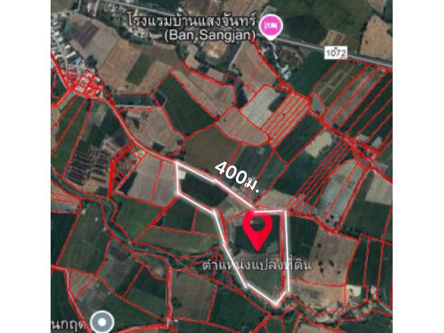 ขายที่ลาดยาว 80 ไร่ นครสวรรค์ ไร่ละ 1แสน6หมื่น หน้ากว้าง 400ม. ติดถนน