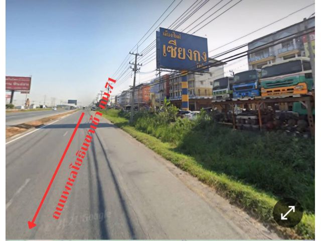 ขายที่ดินเปล่าติดถนนพหลโยธิน ขาเข้า กม.71 ขนาด 5ไร่ 1งาน 83.2 ตร.ว.