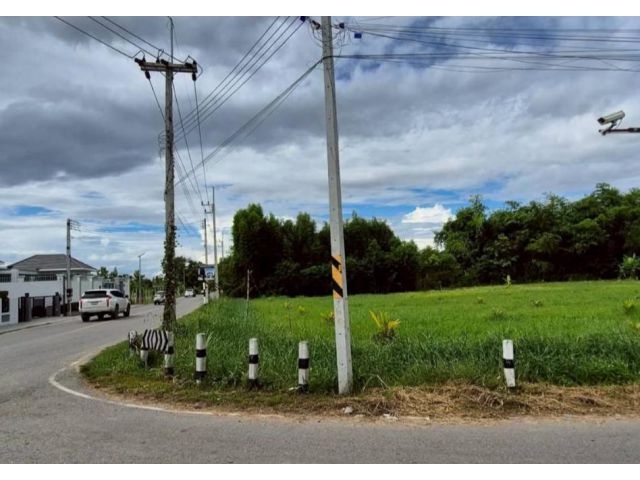 ขายที่ดินแปลงมุมติดถนนสองด้านบ้านแหวนหางดงพร้อมโอน