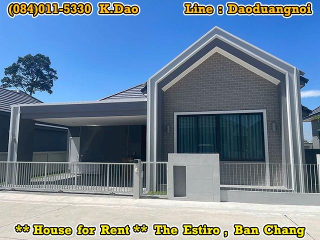 #The Estiro, Ban Chang *** House for Rent *** Nordic Style