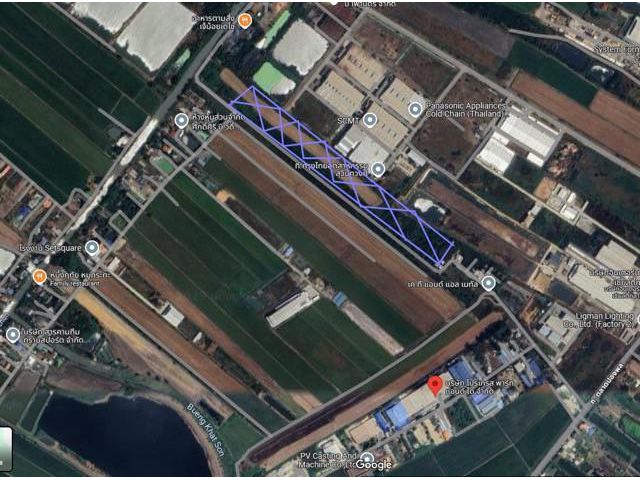 ขายที่ดินจัดสรรสร้างโรงงานผังสีม่วง ขนาด 1-30  ไร่ เขต EEC อำเภอเมืองฉะเชิงเทรา ถนนคอนกรีต รถใหญ่คอนเทนเนอร์ เข้าสะดวก