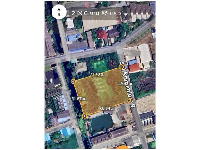 ขายที่ดิน ตรงข้ามอนามัยบ้านเพลินวัฒนา มีผู้เช่าระยะยาวรอ