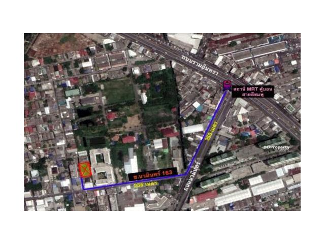 ขายที่ดิน ซ.นวมินทร์ 163 ใกล้รถไฟฟ้าสายสีชมพู ขนาด 227 ตารางวา เหมาะสร้างอพาร์ทเม้นต์