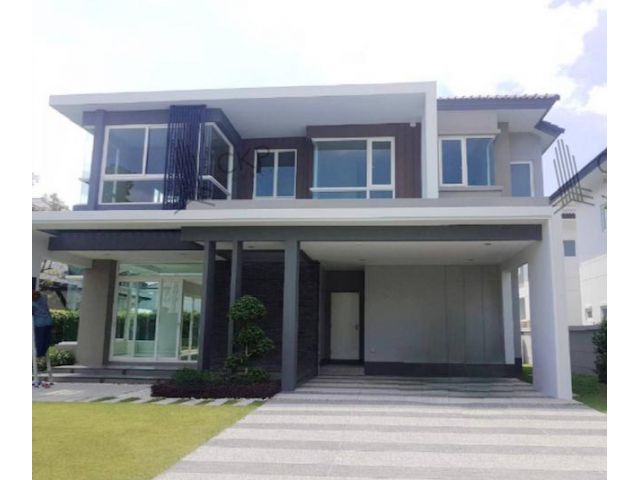 บ้านเดี่ยว เดอะ แกรนด์ ปิ่นเกล้า-เดอ ไพน์ หน้าบ้านไม่ชนใคร สงบร่ม