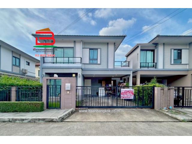 บ้านแฝด โครงการ ภัสสร รามคําแหง-ราษฎร์พัฒนา (ซอยเคหะร่มเกล่า 78 แยก 1) เนื้อที่ 39.8 ตรว. เขตสะพานสูง