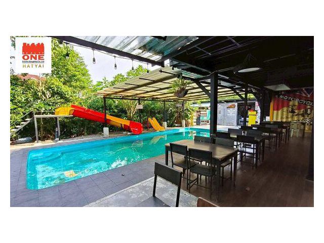 ขายกิจการร้านอาหาร + ที่พักอาศัย + สระว่ายน้ำ ทำเลทอง ใจกลางเมือง