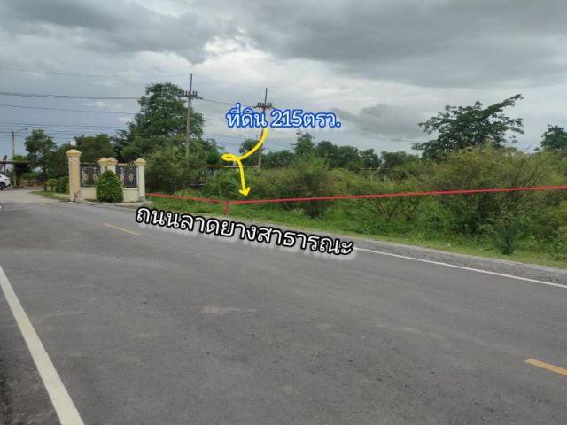 ที่ดินหลังโรงเรียนกาญจนาฯ ไผ่ขวาง อ.เมือง สุพรรณบุรี 215ตรว.