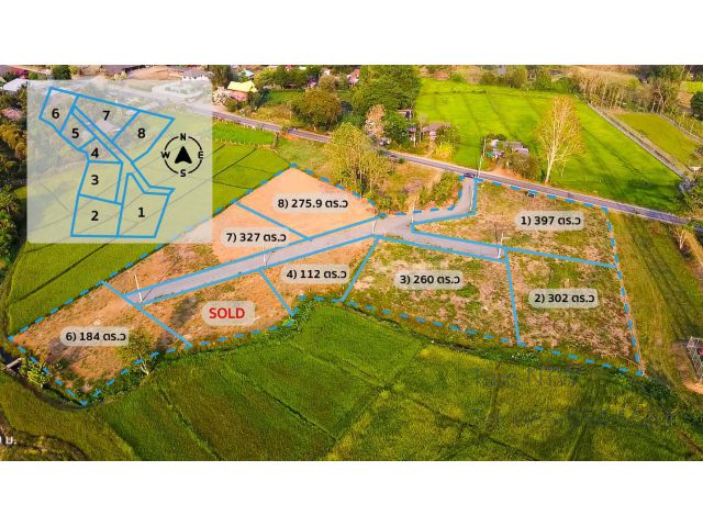 C790 ขายที่ดิน แม่ออน ที่ดินแบ่งขาย พร้อมสร้างบ้าน ต.ออนเหนือ เชียงใหม่ Land in Mae On Chiang Mai for Sale