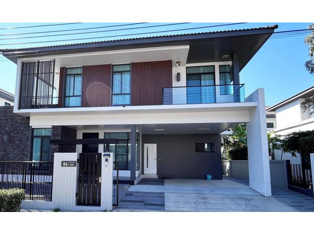 ให้เช่า บ้านเดี่ยวหรู มัณฑนา อ่อนนุช–วงแหวน 4ใกล้ทางด่วนวงแหวน - บูรพาวิถี - สุวรรณภูมิ