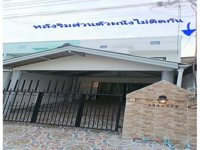 หลังริมส่วนตัว3นอนขายหมู่บ้านบุษกร-รติยาบางบัวทองตกแต่งใหม่ทั้งหลัง