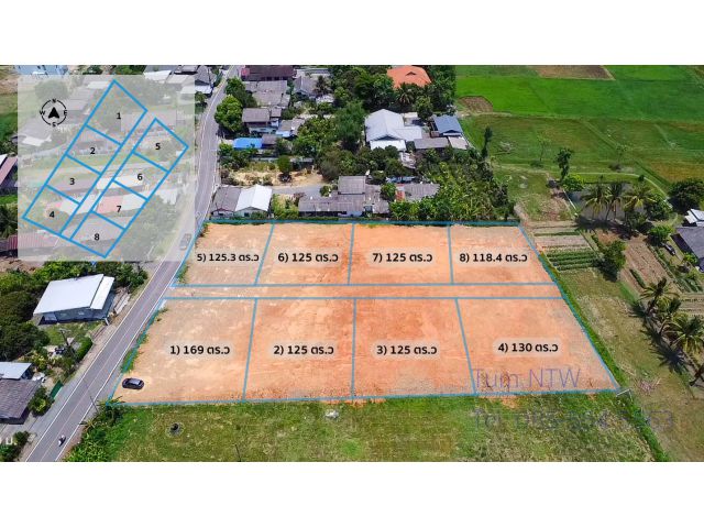 C791 ขายที่ดิน สันกำแพง ที่ดินแบ่งขาย 8 แปลง พร้อมสร้างบ้าน Land 8 plots in San Kamphaeng for Sale