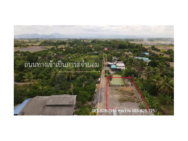 ขายที่ดิน 210 ตารางวา มีโฉนด ขาย 483,000 บาทพร้อมโอน