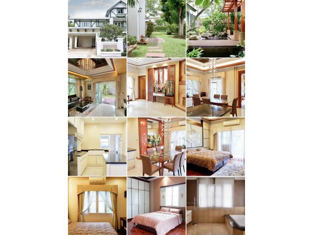 บ้านสวยรีโนเวทใหม่ 2 หลัง แปลงมุม 205.4 ตร.ว 4 ห้องนอน 6 ห้องน้ำ พร้อมสวนน้ำตก ในหมู่บ้านลัดดารมย์ อิลิแกนท์