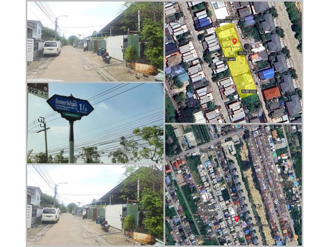 ขายด่วน ที่ดิน 1 ไร่ (400 ตรว.) เลียบคลองภาษีเจริญฝั่งใต้ ซอย 1/3 ติดถนน 78 เมตร เหมาะสร้างบ้านขาย