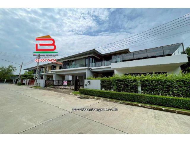 บ้านเดี่ยว 2 ชั้น หลังมุม หมู่บ้าน เศรษฐสิริ วงแหวน-ลำลูกกา เนื้อที่ 91.9 ตรว. ถ.ลำลูกกา ต.บึงคำพร้อย อ.ลำลูกกา จ.ปทุมฯ