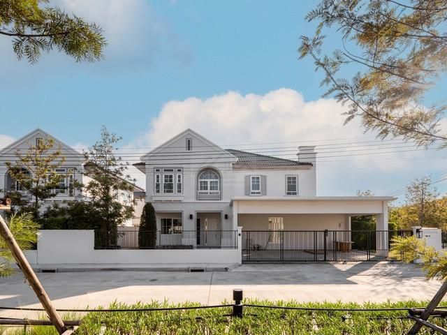PB5533 ให้เช่าบ้านเดี่ยว แปลงมุม โครงการ villagio 3 ศรีนครินทร์-บางนา หน้าบ้านหันทิศเหนือ