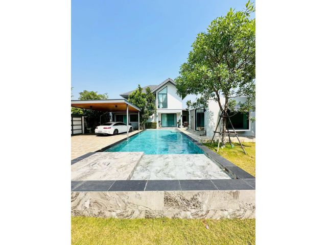R18 ให้เช่าบ้าน Pool Villa บ้านในโครงการ@สันนาเม็ง สันทราย เชียงใหม่ #น้ำไม่ท่วม