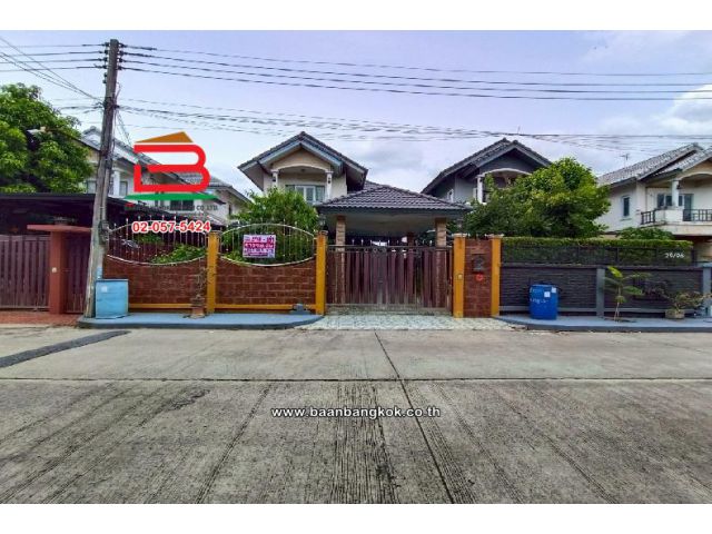 บ้านเดี่ยว หมู่บ้านนนทิชา ลำลูกกา-คลอง 8 (เฟส 1) (ทางไปวัดดอนใหญ่) เนื้อที่ 57.5 ตร.ว ใกล้ตลาดเจริญกัลป์ คลอง.8 ลำลูกกา