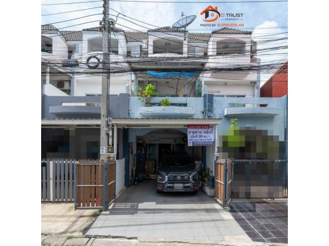 ขาย ทาวน์เฮ้าส์ 3 ชั้น 20ตร.ว. ซอยวัดเวฬุวนาราม 12 เเยกซอยเทพประท