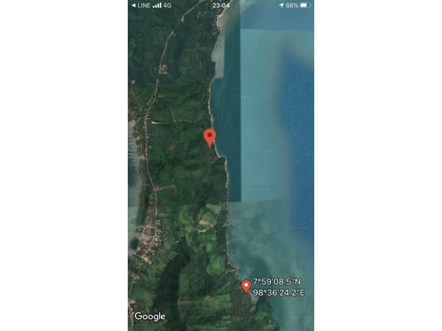 AS004 ขายที่ดิน ติดทะเล เนื้อที่ 53 ไร่ พร้อมชายหาดส่วนตัวน้ำทะเลใส หาดทรายขาว น้ำตกธรรมชาติ และแหล่งน้ำจืดส่วนตัว