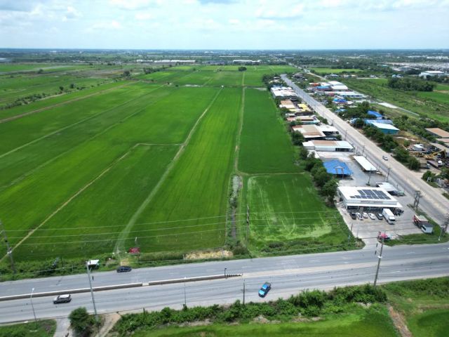 ขายที่ดิน 123-0-51.2 ไร่ ติดถนนลำลูกกา (คลอง 11) จังหวัดปทุมธานี