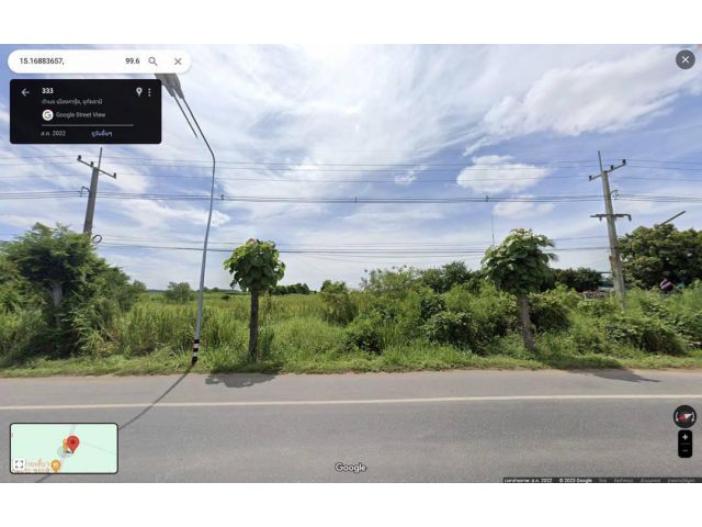 ขายที่ดิน 6-1-99.4 ไร่ ติดถนนทางหลวงหมายเลข 333 (สายอู่ทอง-ท่าน้ำอ้อย) ตำบลเมืองการุ้ง อำเภอบ้านไร่ จังหวัดอุทัยธานี